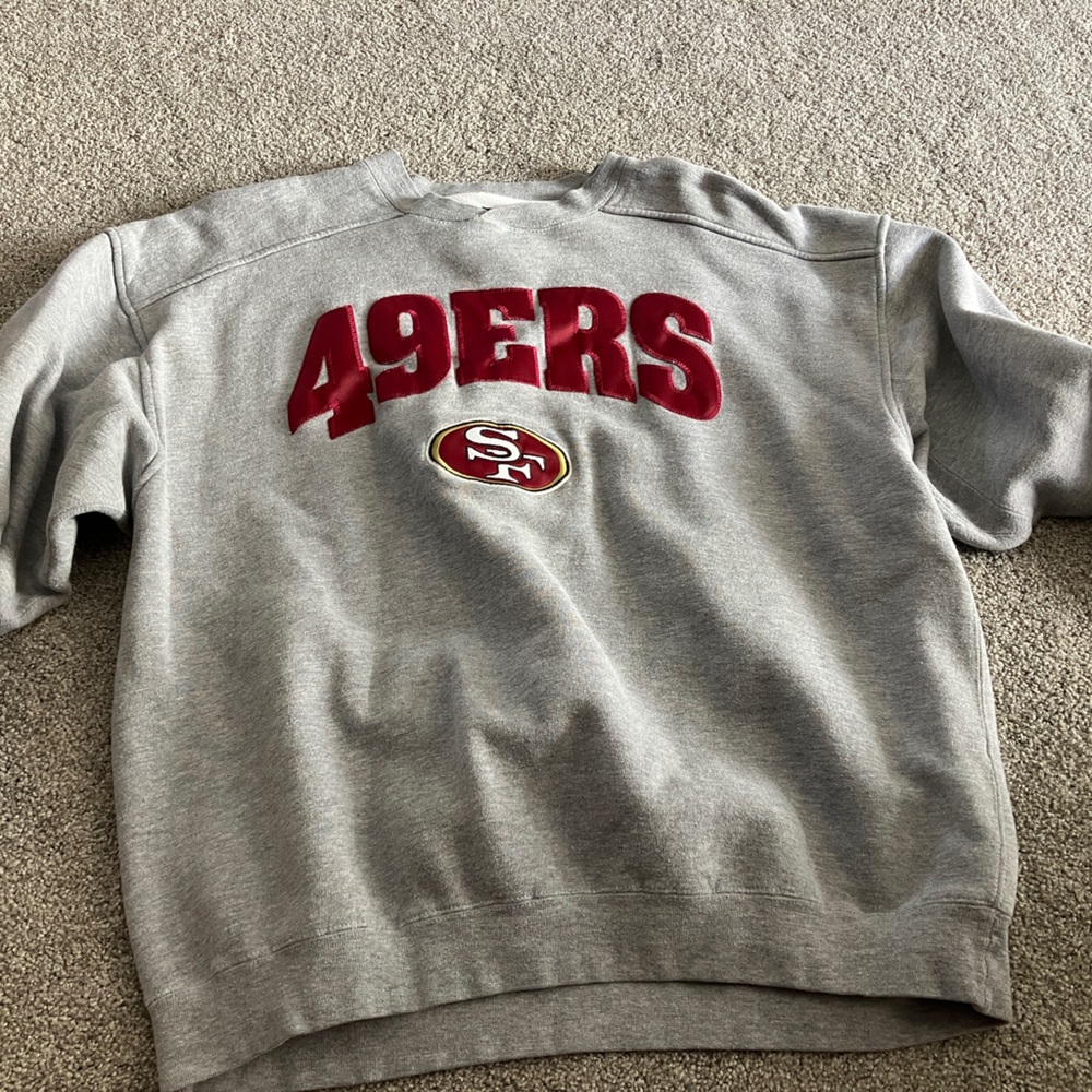 Grey 49ers Crewneck